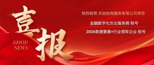 天创信用双奖加冕，引领金融科技新纪元
